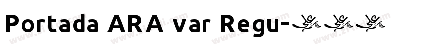 Portada ARA var Regu字体转换